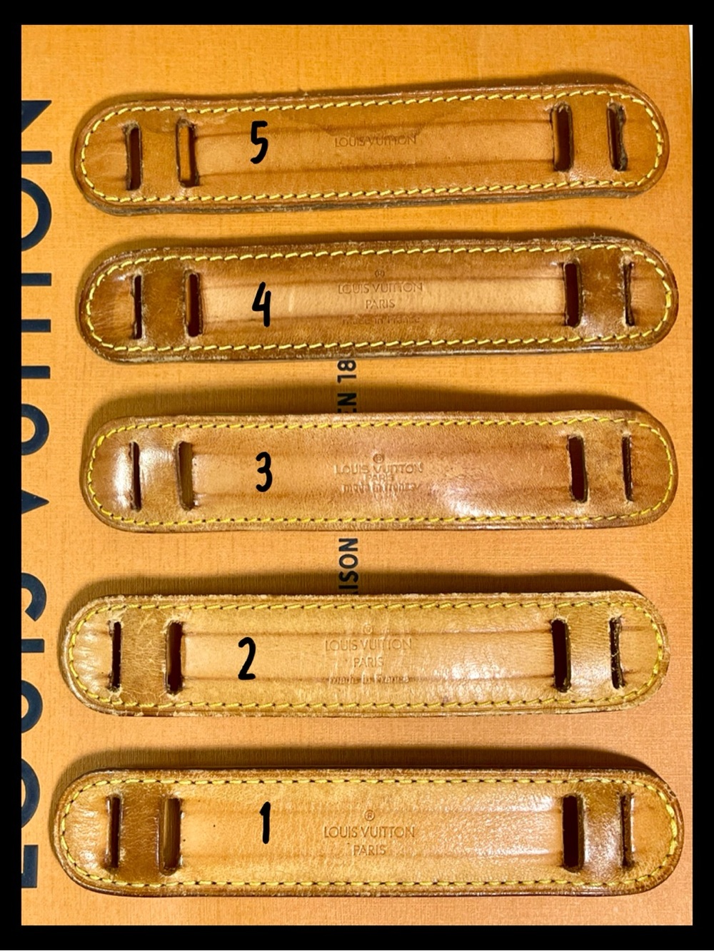Louis Vuitton Vintage Vachetta MEDIUM 
Replacement Pad - Picture 4 of 16